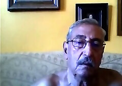 grandpa stroke on webcam
