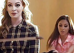 Shemale Porn Video Transfixed Teacher Fucks Her Students - April Olsen