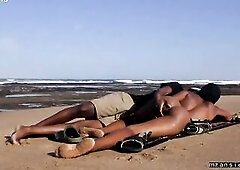 at the beach ,a hawt prostitute getting drilled