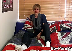 British twink wanking off after talking about himself