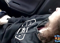 Gay-For-Pay thug Sean Johansen milks outdoor and pops