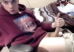 Gay cock, big dick solo, gay cumshot