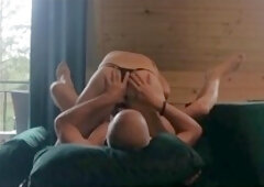 Amateur Laluna-Love gets thoroughly plowed doggy style with all her holes filled