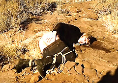 Anus whipping & rough ass pumping for piss drinking MOMMY outdoors