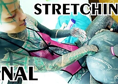 Anuskatzz FEMDOM anal FISTING tattooed sissy - Toys, anal gapes, prolapse, squirt, cumshot