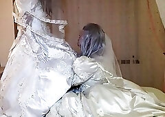 White wedding dress Suck under