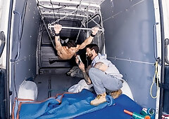 University boys Alpha Wolfe & Jim Fit's bareback free time