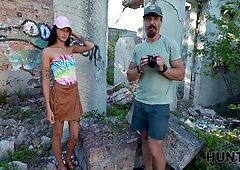 Slutty Brunette Enjoys A Passionate Anal Fuck With A Stranger