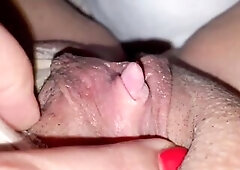 Playing With Pants Large Love button Obese Snatch Lips