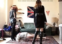 Masked serf punished hard on his weenie.