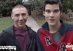 Bukkake paramour acquires His anus Double penetrated Hard And unfathomable