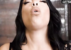 I Let Him Bang My Mouth Until That guy Was Willing... Then This chab Overspread Her Face and Boobs in Cum