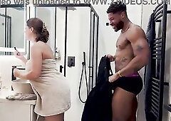 Interracial BBC Squirting Creampie And Cum On Large Bazookas For Curvy mother I'd like to fuck Lady Lyne