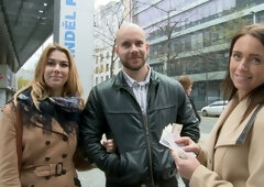 Amazing Titty Teen & Her Boyfriend Gets Money for Public SEX