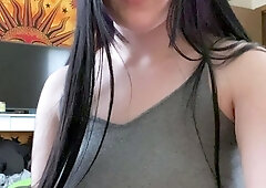 Chubby Busty Teen Solo Masturbation