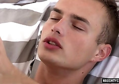 massive spunk-pump queer three With Facial Cumshot