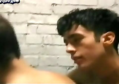 Hunks XXL cocks anal sex whit condom jerking and cumming