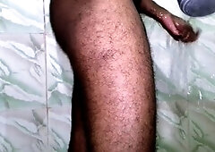 Bangladeshi stud Mayanmandev showcases his massive gay cock in a steamy shower