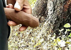 Indian Fellow Frolicking with Pink Cigar, Peeing