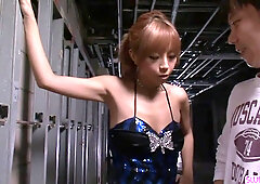 Sumire Matsu On Her Knees Begging - More at Slurpjp.com