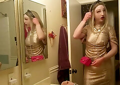 Miss Eva Mae - Utter Sundress up [ Masculine to Damsel ] Silicone Bod Suit Transformation