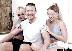 Riley Star And Chloe Temple Share Codey Steele's Jock In A Trio!