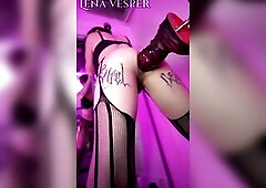 Lena Vesper Takes Her Greedy Cluster Abbadon All the Way in Her Gaped Butt.