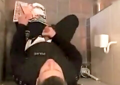 Fabulous male in amazing handjob, uniform homosexual sex video