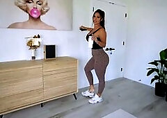 Large Ass Latin chick Wife Is Excited After Yoga - LEXIS STAR