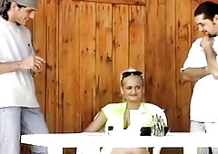 Blond Sucks and Rides 2 Weenies Outdoors