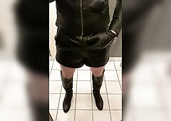 Cum in Leather and Boots