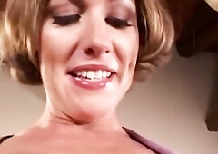 Golden-haired mother I'd like to fuck Takes Unfathomable Mouth and Hawt Facial