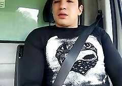 Horny trucker has no control