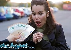 Stunning Brunette MILF with Fantastic Tits Fucks a Stranger to Pay a Fine