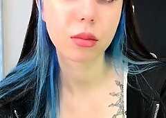 Curly Blonde Teen Records Solo Dildo Masturbation More at