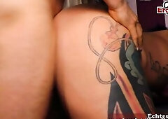 Fat German housewife mother seduces to amateur porn