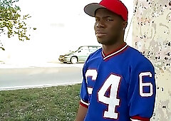 IR pierced stud fucks Black asshole outdoor for money