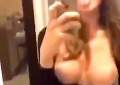 Glorious TRANSSEXUAL lady masturbates into drown