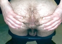 I Reveal My Hairy Asshole Completely