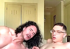The muscular, hairy guy fucked my little ass.