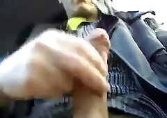 Wanking in the Car
