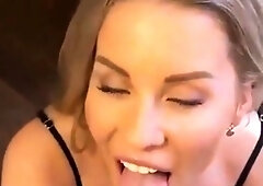 Real amateur slut gloryhole blowjob cumshot