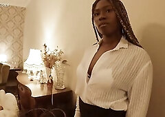 Hawt Black Female-dom Xeinna Rose has interracial screw fest with realtor rawdog whist inspecting property to hire