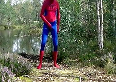Randon spiderman self pleasure