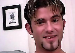 Gay cock jerking in office