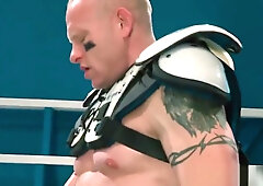 HotHouse Step daddy Analized On The Field By Muscle Football Jock