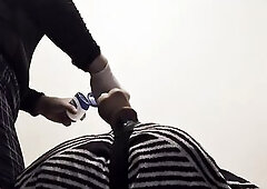 Crossdressing Femboy Whore Bounces On Her Vibrator