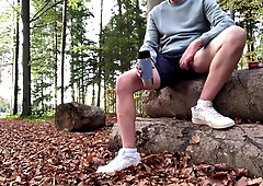 Im Wald Kaffee trinken …und wichsen