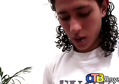 Gay Latino mounts big throbbing shaft for vigorous analriding