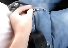 Rewarding a car ride with his ass